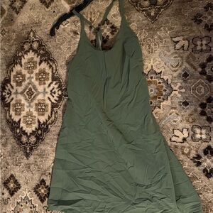 Outdoor Voices Forest Green Backless Dress